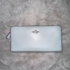 Pastel blue coach wallet